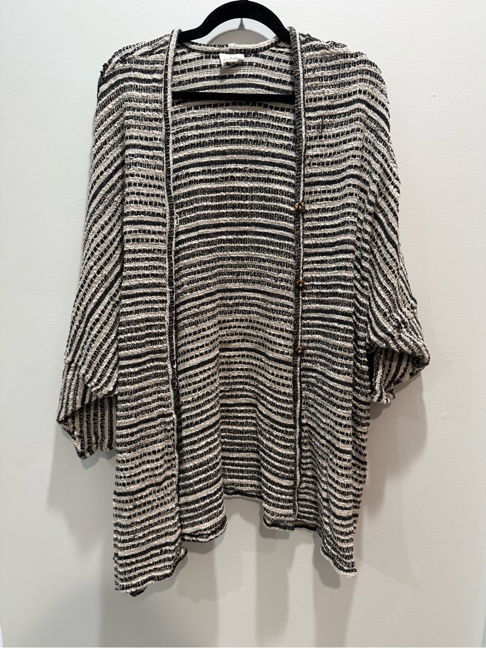 La Bottega di Brunella Italian Linen Cotton Cardigan Oversized Draped